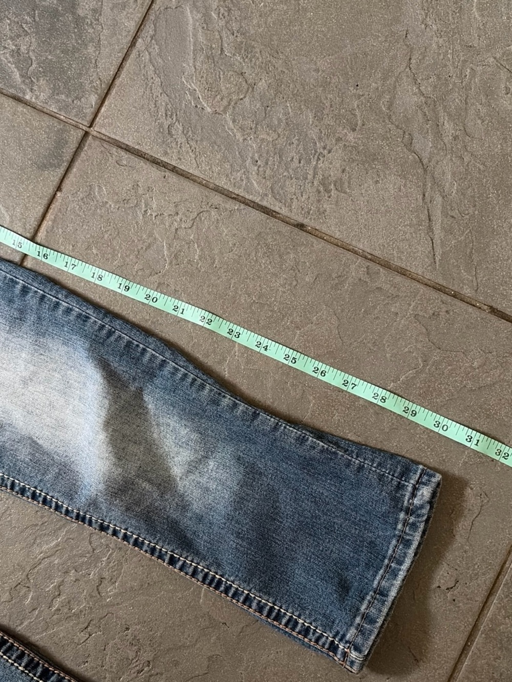 Maurices Medium Blue Cropped Distressed Stretch Jeans - Picture 5 of 8